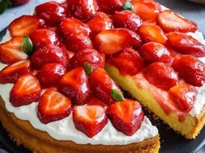 Erdbeerkuchen